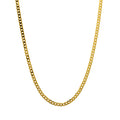 Cadena Barbada 45 cm 3.5 mm de Oro Amarillo de 9 Quilates