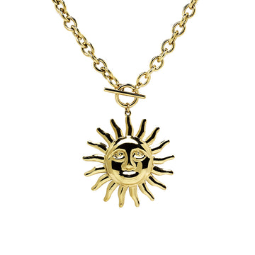 Cadena y Colgante Sol Acero Tesi García