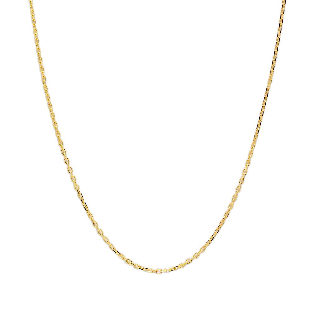 Cadena Forzada Cuadrada Maciza 55x0.95 en Oro Amarillo 9 Kilates