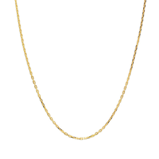 Cadena Forzada Cuadrada Maciza 55x0.95 en Oro Amarillo 9 Kilates