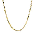 Cadena Rolo 3.40mm 60 cm de Oro de 9 Quilates