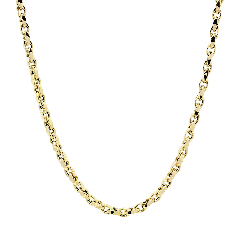 Cadena Rolo 3.40mm 60 cm de Oro de 9 Quilates