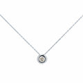 Gargantilla Tami de Oro Blanco de 18 Quilates con Diamante