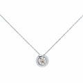 Gargantilla Tami de Oro Blanco de 18 Quilates con Diamante