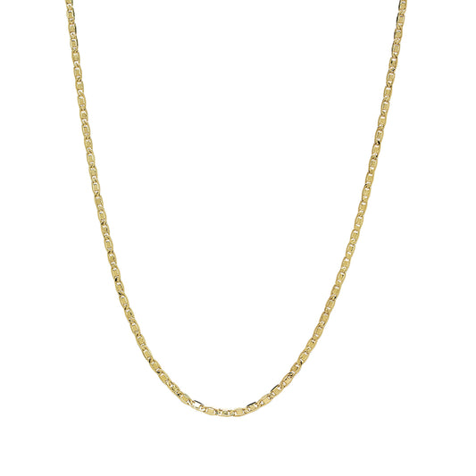 Cadena Travesino 40 cm en Oro Amarillo 18 Kilates