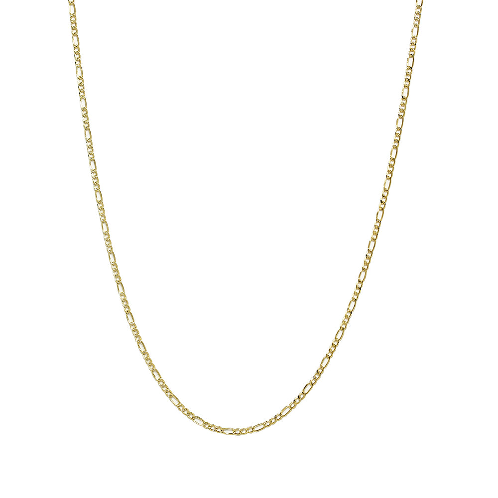 Cadena Progresiva 3x1 de 40 cm en Oro Amarillo 9 Kilates