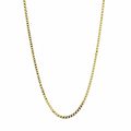 Cadena Barbada Diamantado 50 cm 1,95 mm de Oro Amarillo de 9 Quilates