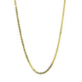 Cadena Barbada Diamantada 45 cm 2,5 mm de Oro Amarillo de 9 Quilates
