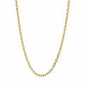 Cadena Forzada Diamantada 45 cm 1,5 mm de Oro Amarillo de 9 Quilates