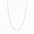 Cadena Veneciana 0.5mm 45cm de Oro Blanco de 9 Quilates