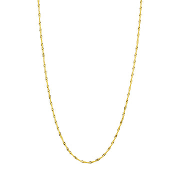 Cadena Singapur 40x1 en Oro Amarillo 9 Kilates