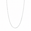 Gargantilla Singapur 1mm 45cm de Oro Blanco de 9 Quilates