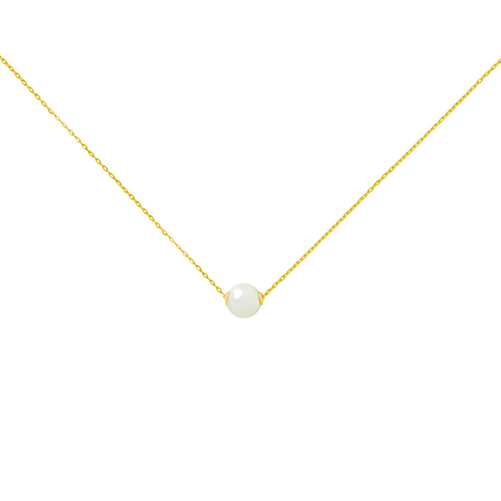 Cadena y Colgante con Perla en Oro Amarillo de 18 Kilates