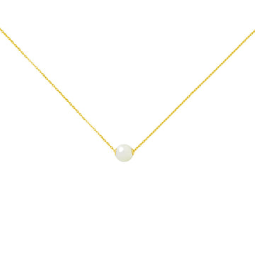 Cadena y Colgante con Perla en Oro Amarillo de 18 Kilates