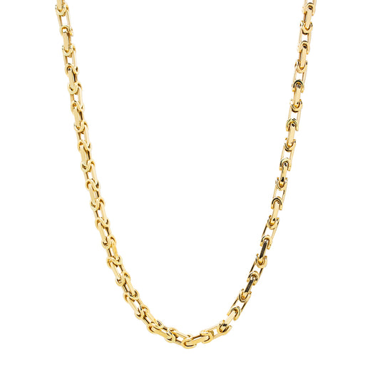 Cadena Hombre Articulada 60cm en Oro Amarillo 9 Kilates