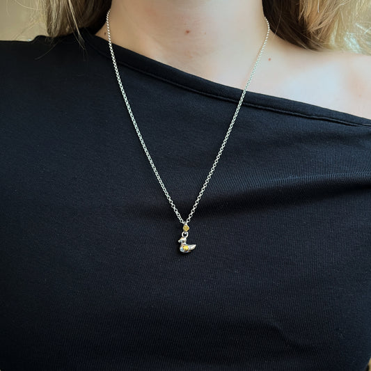 Cadena y Colgante Patito Niño en Plata by CUSTOMIMA