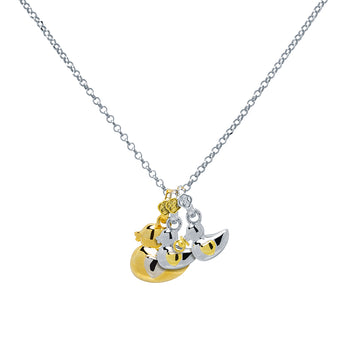 Pack familia: Cadena y Colgante Mamá Pato + patito + patito bebé by CUSTOMIMA