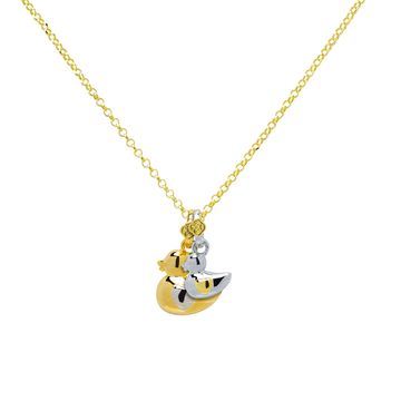 Pack familia: Cadena y Colgante Mamá Pato + patito CUSTOMIMA