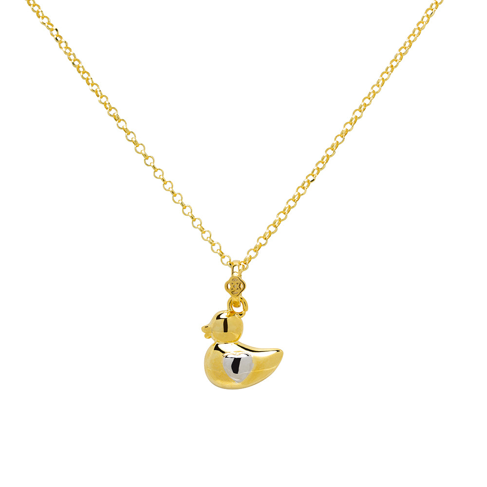 Cadena y Colgante Mamá Pato en Plata by CUSTOMIMA
