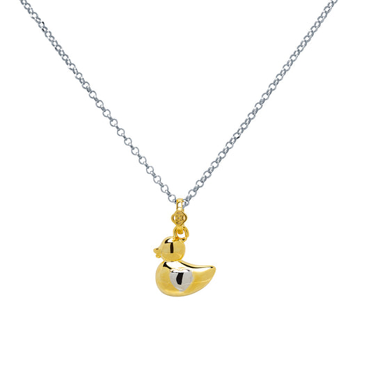 Cadena y Colgante Mamá Pato en Plata by CUSTOMIMA