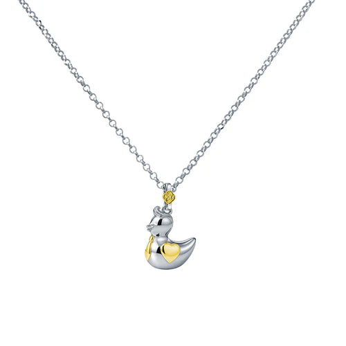 Colgante Papá Pato de Plata de Ley 925
