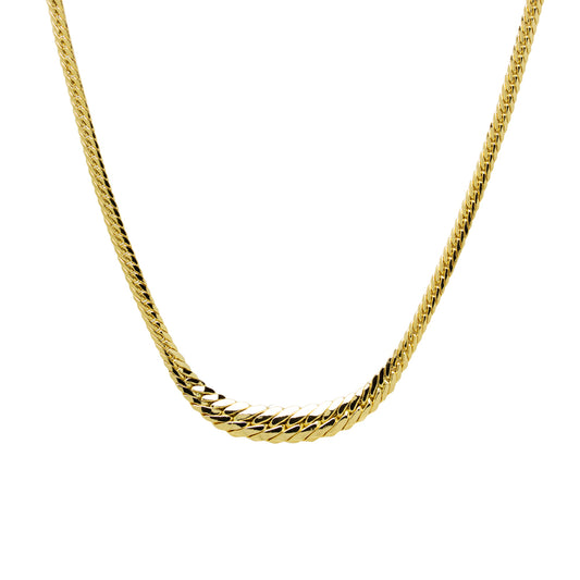 Cadena Cola de Zorro en 45 cm en Oro Amarillo 18 Kilates