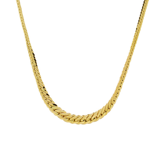 Cadena Cola de Zorro 45cm en Oro Amarillo 18 Kilates