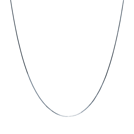 Cadena Veneciana 45cm en Oro Blanco 9 Kilates