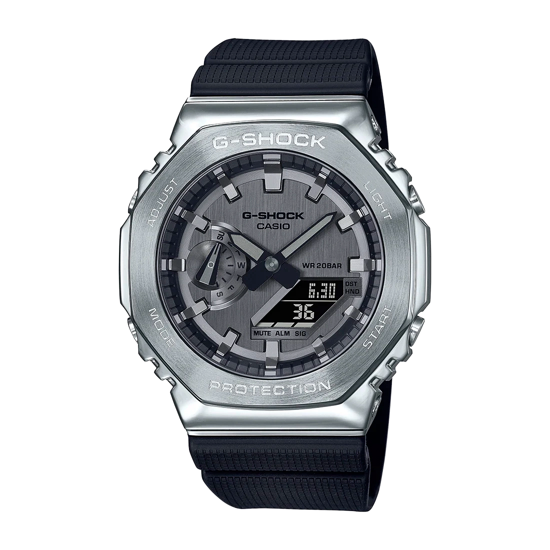 Reloj Casio G-SHOCK Hombre Anaógico-Digital Negro Acero Inoxidable