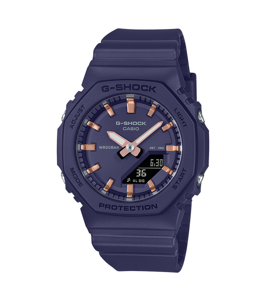 Reloj Casio G-SHOCK Mujer Anaógico-Digital Azul y Oro Rosa