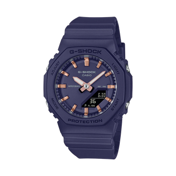 Reloj Casio G-SHOCK Mujer Anaógico-Digital Azul y Oro Rosa