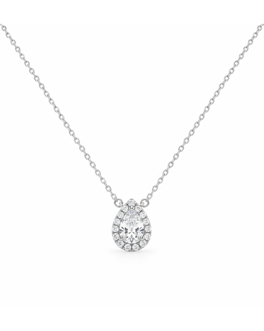 Gargantilla Gota de Plata de Ley 925 con Moissanita