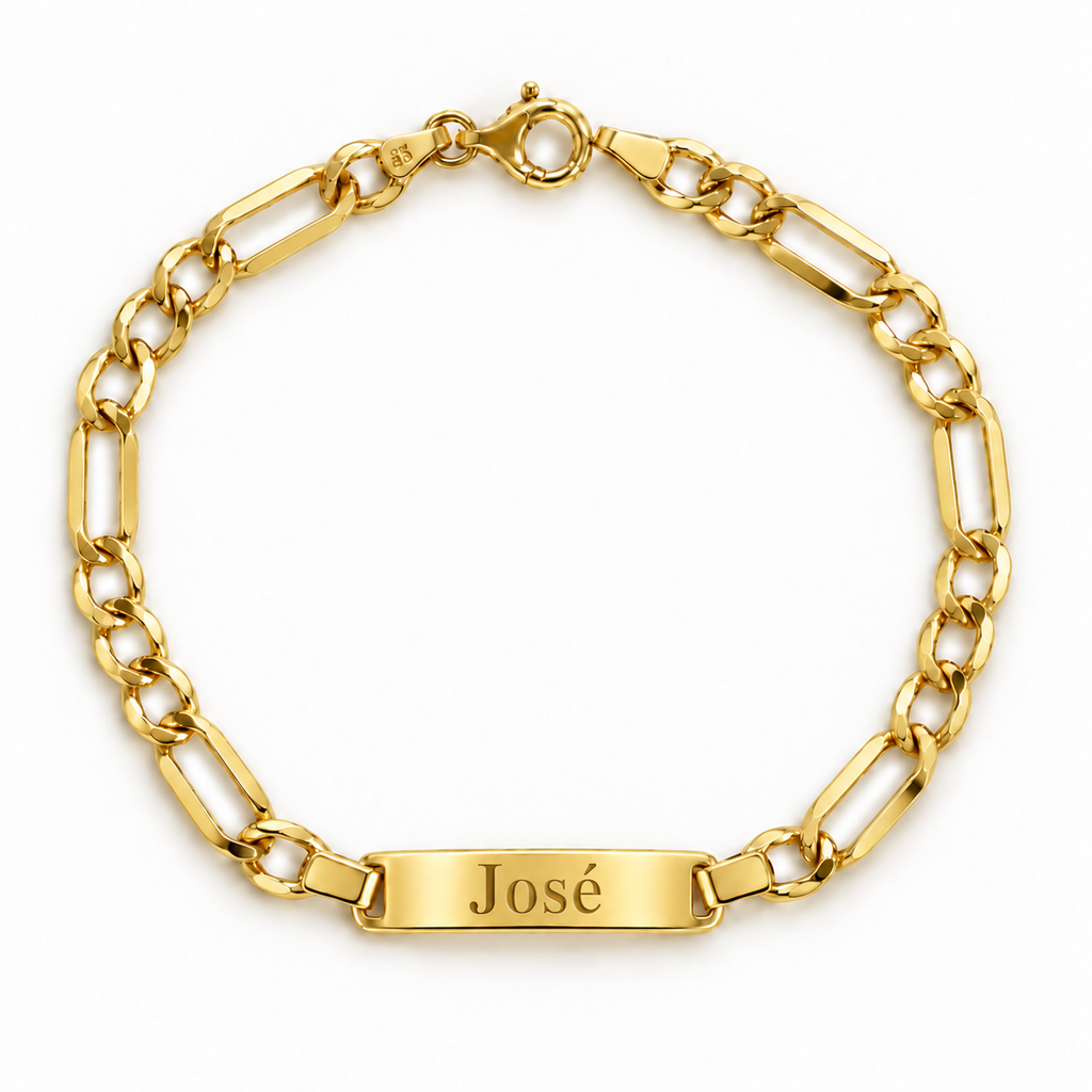 Pulsera Progresiva 3x1 Nomeolvides de Oro de 9 Quilates