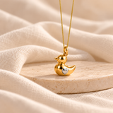 Colgante Patito de Oro de 9 Quilates