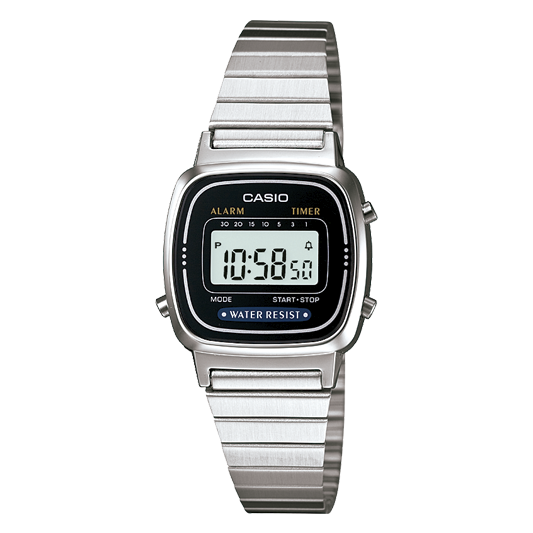 Reloj Casio Mujer Digital Classical Acero Inoxidable