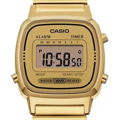 Reloj Casio Mujer Digital Classical Dorado Acero Inoxidable
