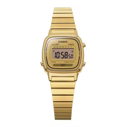 Reloj Casio Mujer Digital Classical Dorado Acero Inoxidable