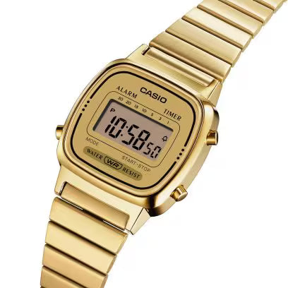Reloj Casio Mujer Digital Classical Dorado Acero Inoxidable