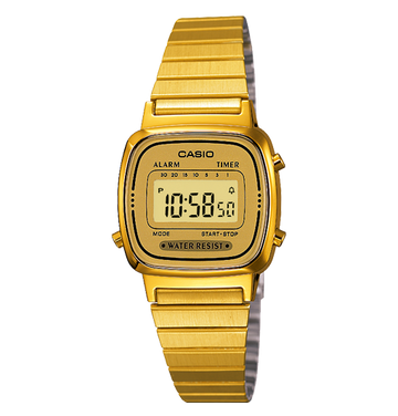 Reloj Casio Mujer Digital Classical Dorado Acero Inoxidable