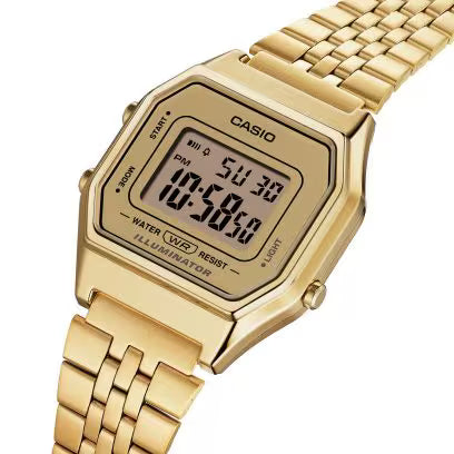 Reloj Casio Unisex Digital Classical Vintage Dorado Acero Inoxidable
