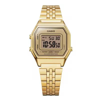 Reloj Casio Unisex Digital Classical Vintage Dorado Acero Inoxidable