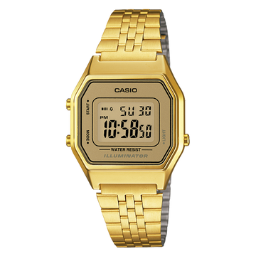 Reloj Casio Unisex Digital Classical Vintage Dorado Acero Inoxidable