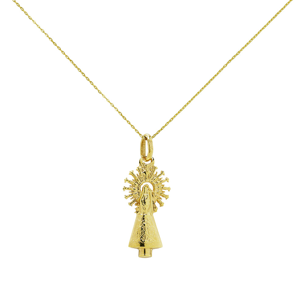 Medalla Virgen del Pilar de Oro de 9 Quilates
