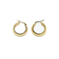 Pendientes de Aro de Acero con Baño de Oro