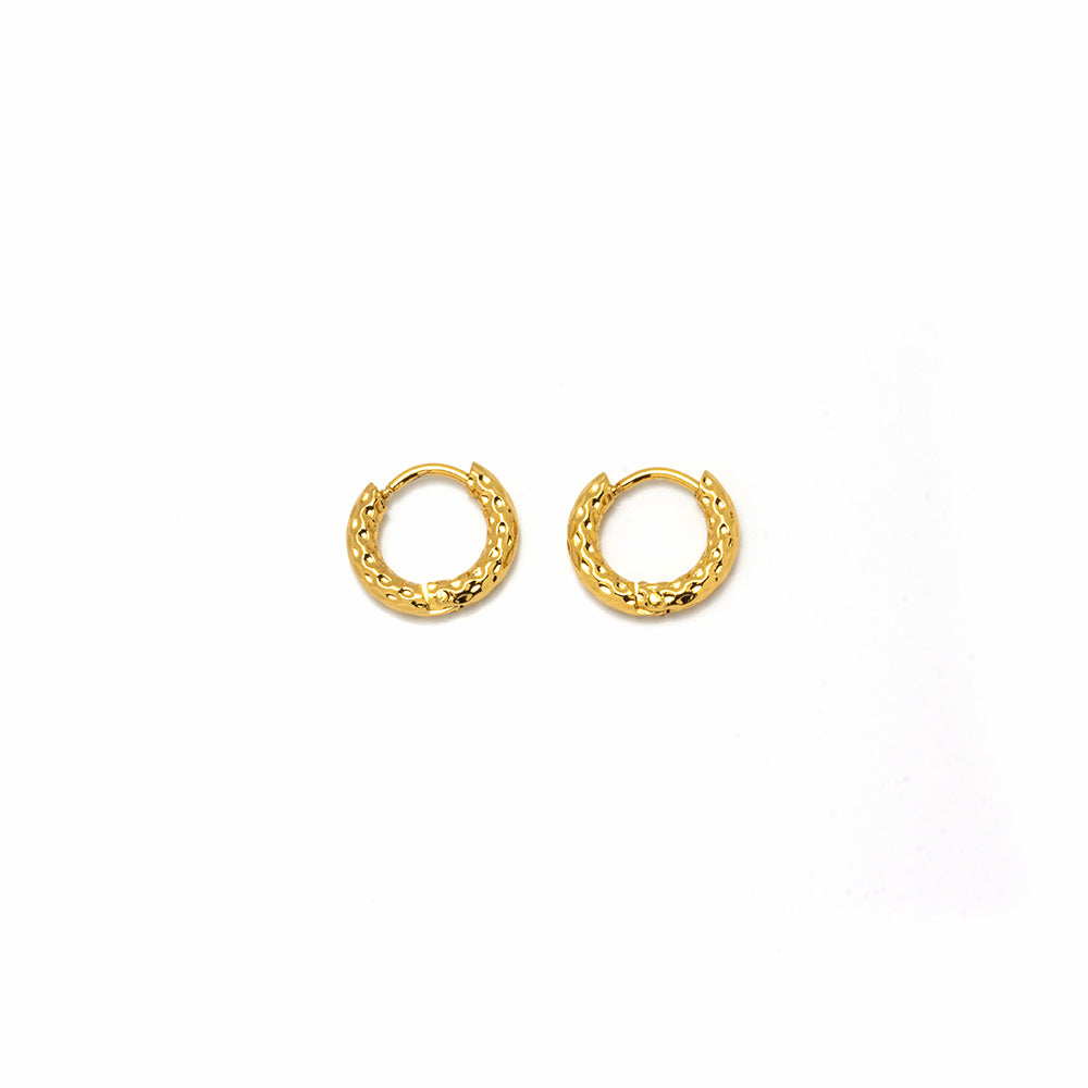 Pendientes Aro Rizado 8mm Acero Tesi García