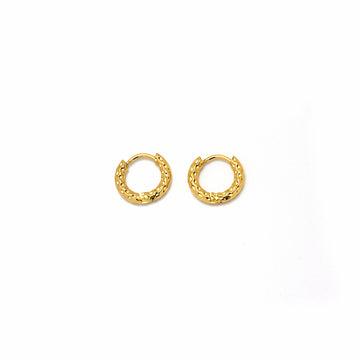 Pendientes Aro Rizado 8mm Acero Tesi García