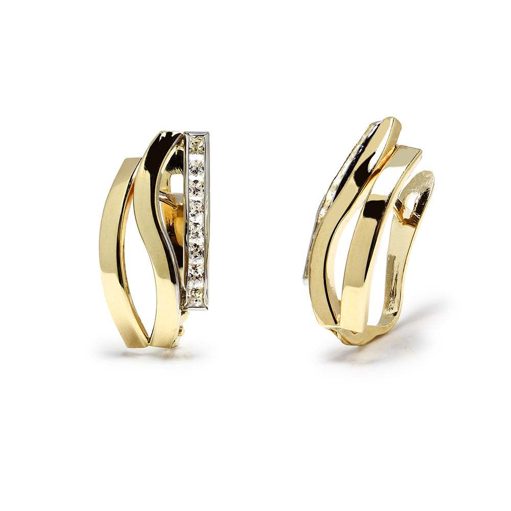 Pendientes Catalanes de Oro de 9 Quilates con Circonitas