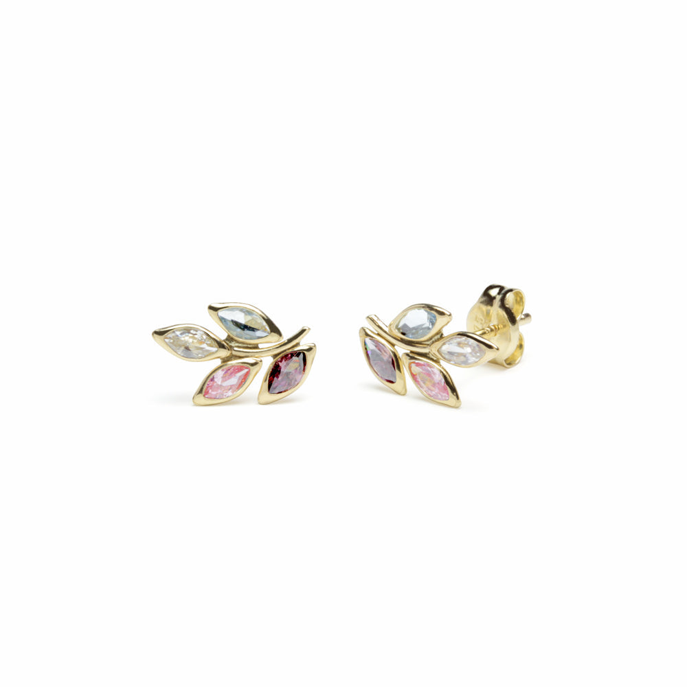 Conjunto Angeline Anillo y Pendientes en Oro Amarillo de 9 kilates