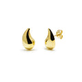 Pendientes de Presión Gota de Oro de 9 Quilates
