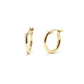 Pendientes Criollas de Tubo de Oro de 9 Quilates